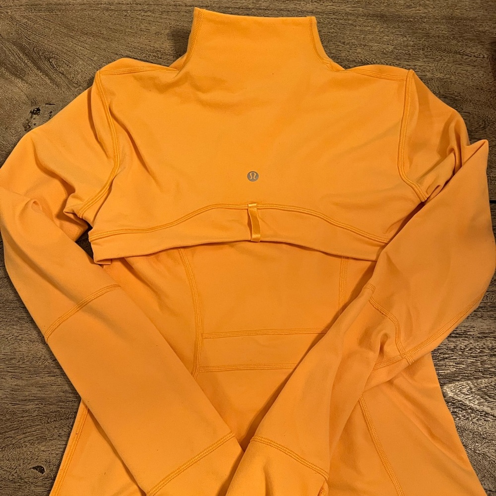 Lululemon Define (coral/light orange) full zip